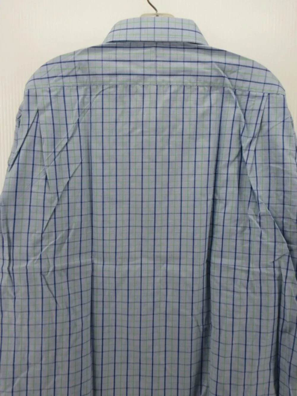 VINTAGE Burberrys Shirt 17.5 London Button Up Check 90s USA Made NWT